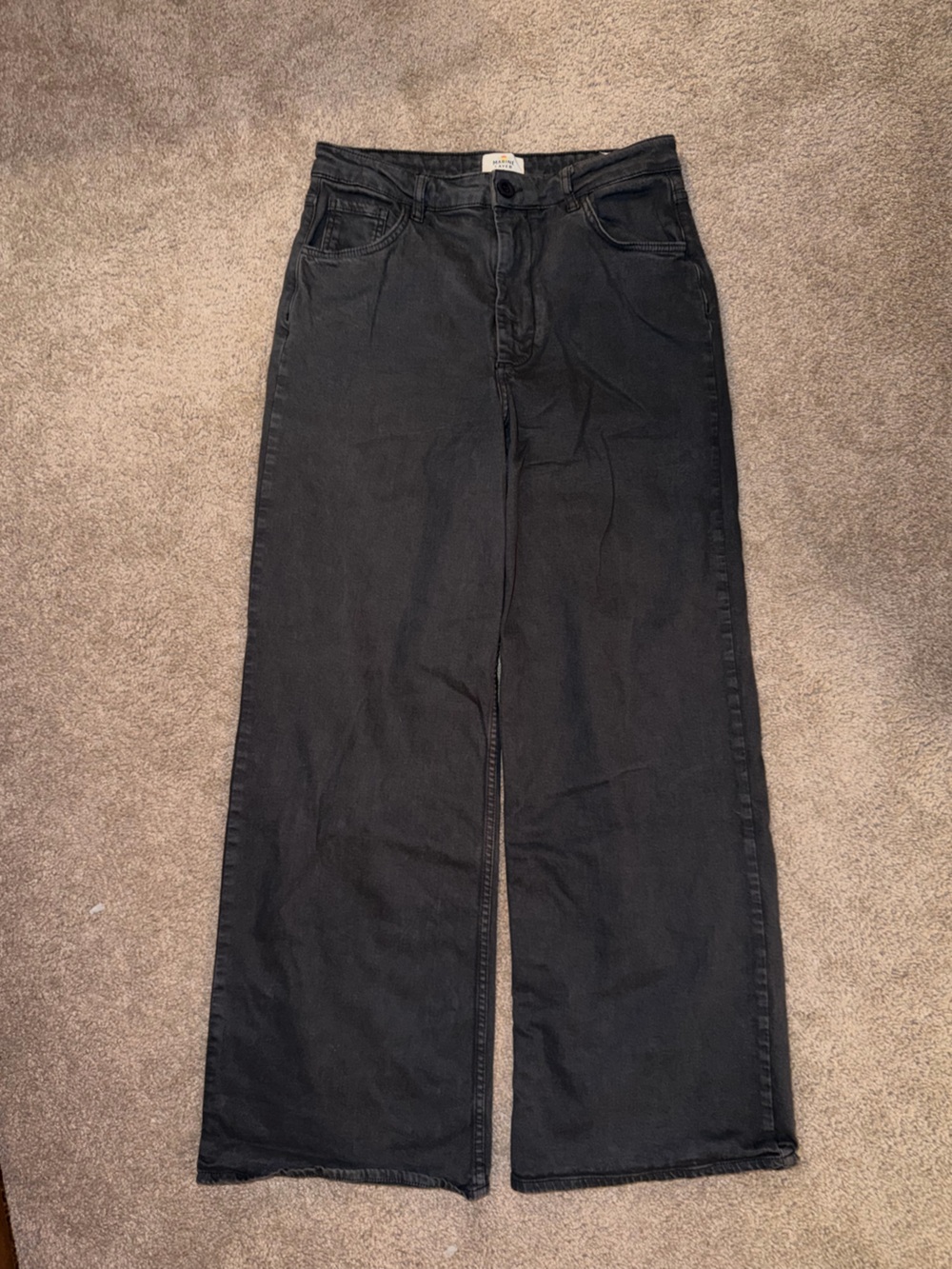 Marine Layer Men's Straight Black Jeans